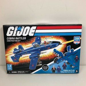 GI Joe Cobra Rattler Construction Set 244 Piece Joes Figures Figs Toy New Sealed